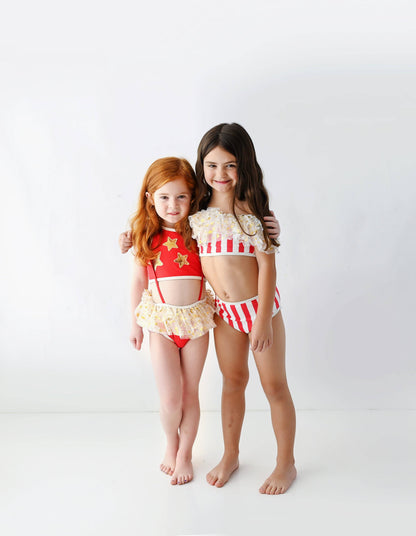 Red & White Stripes & Stars Bikini