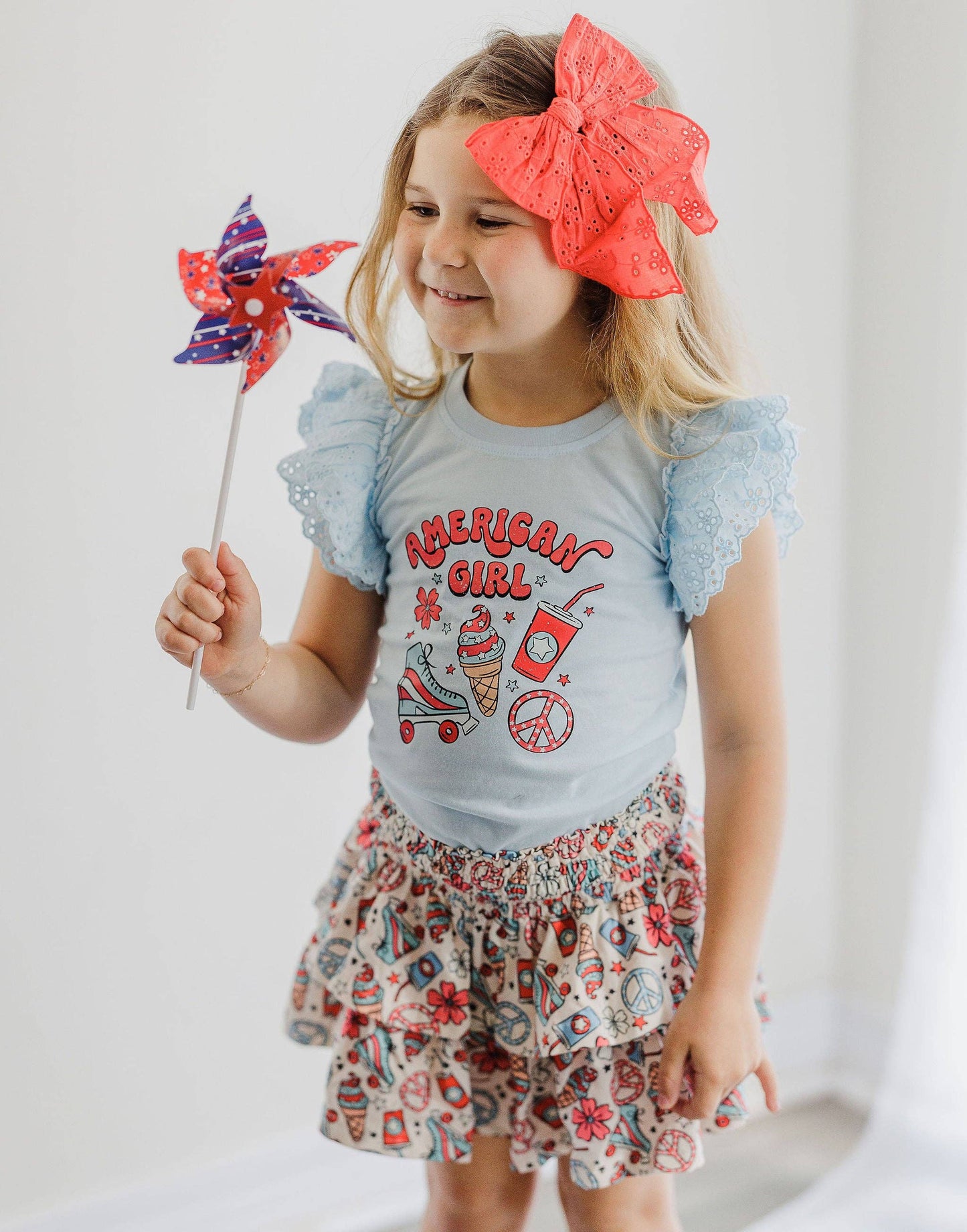 Vintage Eyelet American Girl Tee