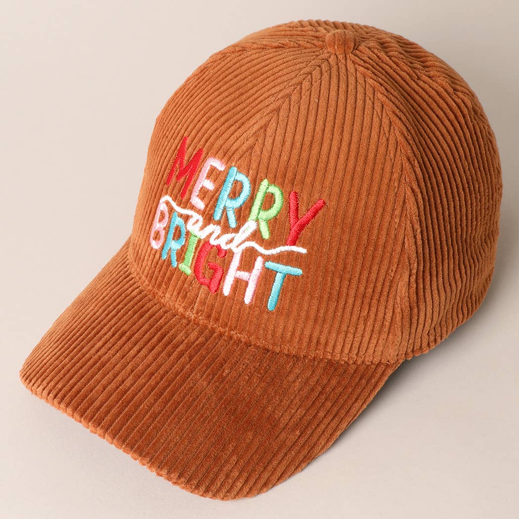 Merry/Bright Corduroy Cap