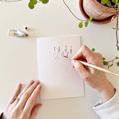 Plants paintable notecards