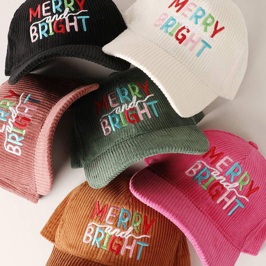 Merry/Bright Corduroy Cap