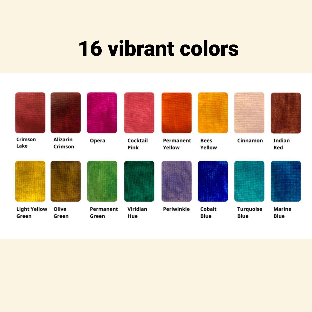 Set of 16 Watercolors
