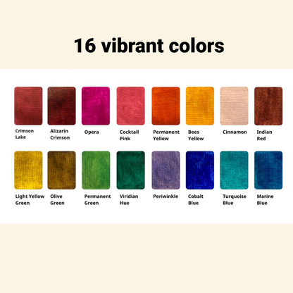 Set of 16 Watercolors