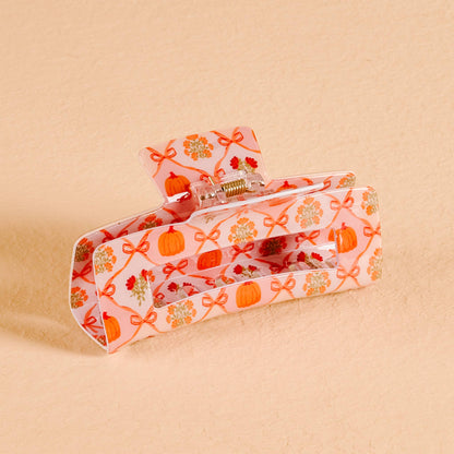 Patchwork Pumpkins Claw Clip