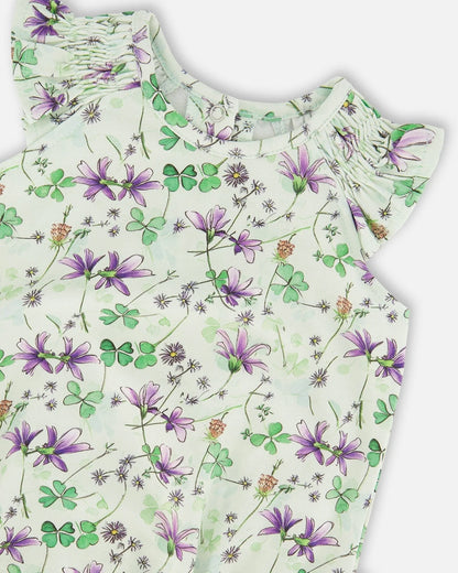 Orchid Petal Jersey Romper