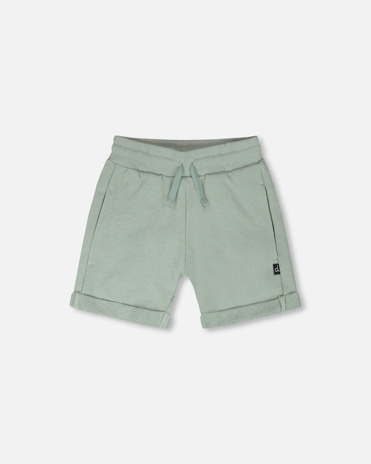 French Terry Shorts-Mint Green