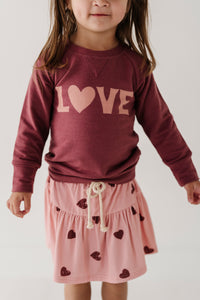 "Love" Raglan Sweatshirt