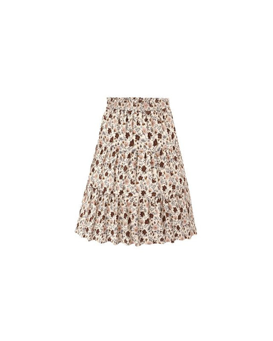 Posy Ruffled Midi Skirt