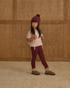 Burgundy Legging
