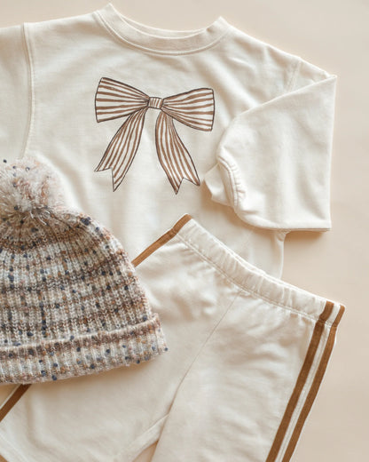 Oversized Bow Sweatshirt