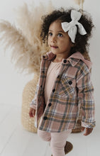 Load image into Gallery viewer, Hooded Plaid Pink Shacket
