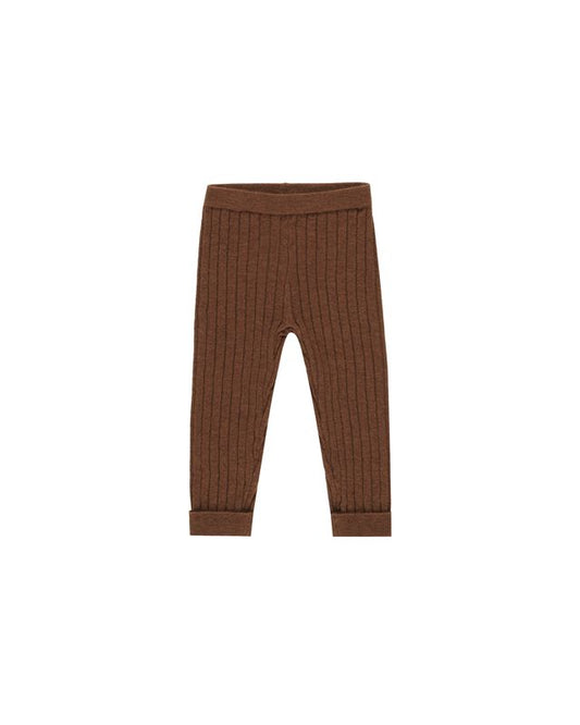Cuffed Legging-Brown