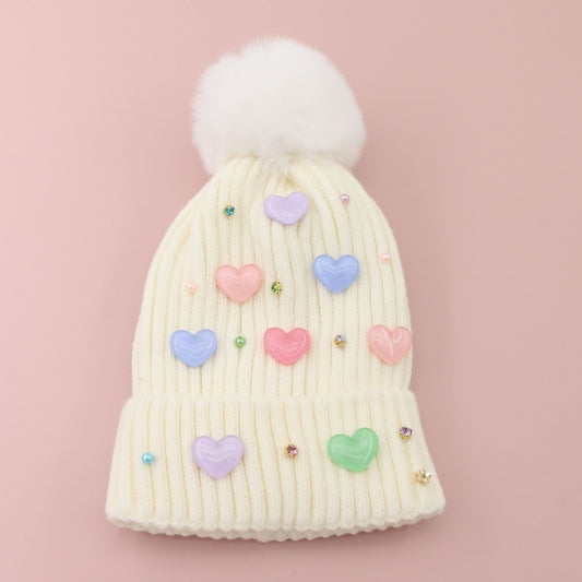 Hearts Stocking Hat