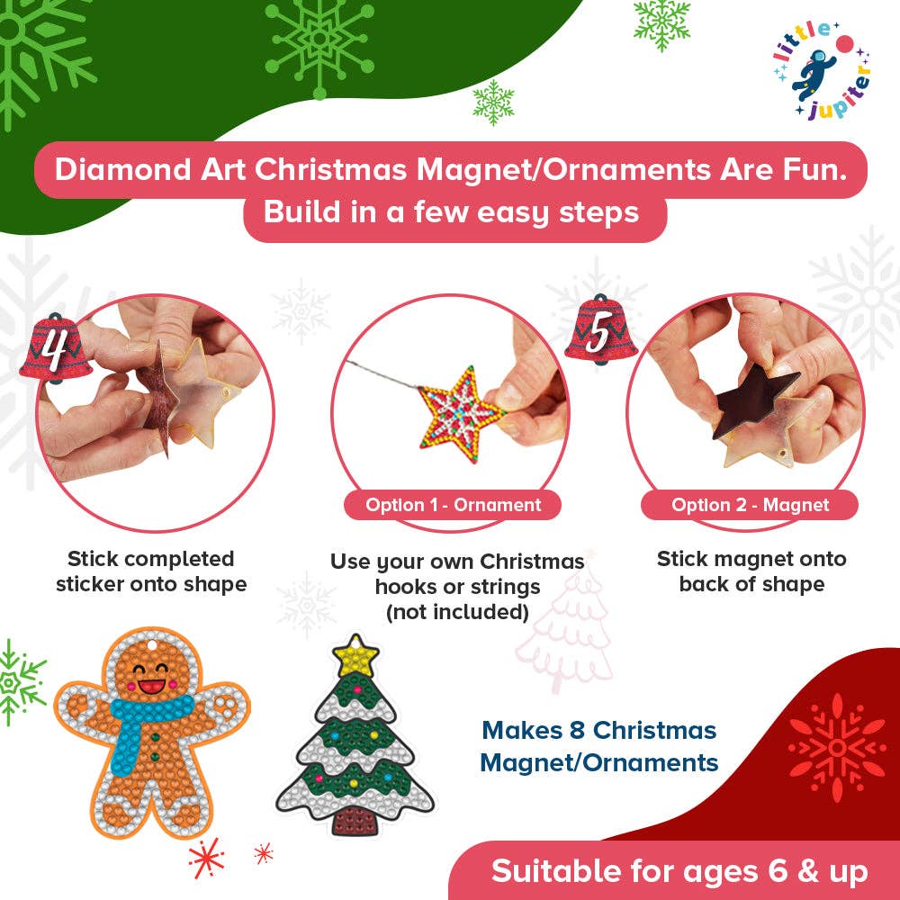 Diamond Art Christmas Ornament & Magnet