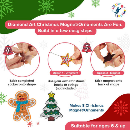 Diamond Art Christmas Ornament & Magnet
