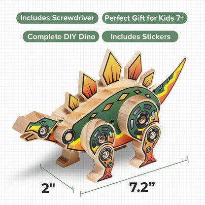 Wooden Stegosaurus Kit