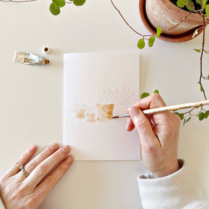 Plants paintable notecards