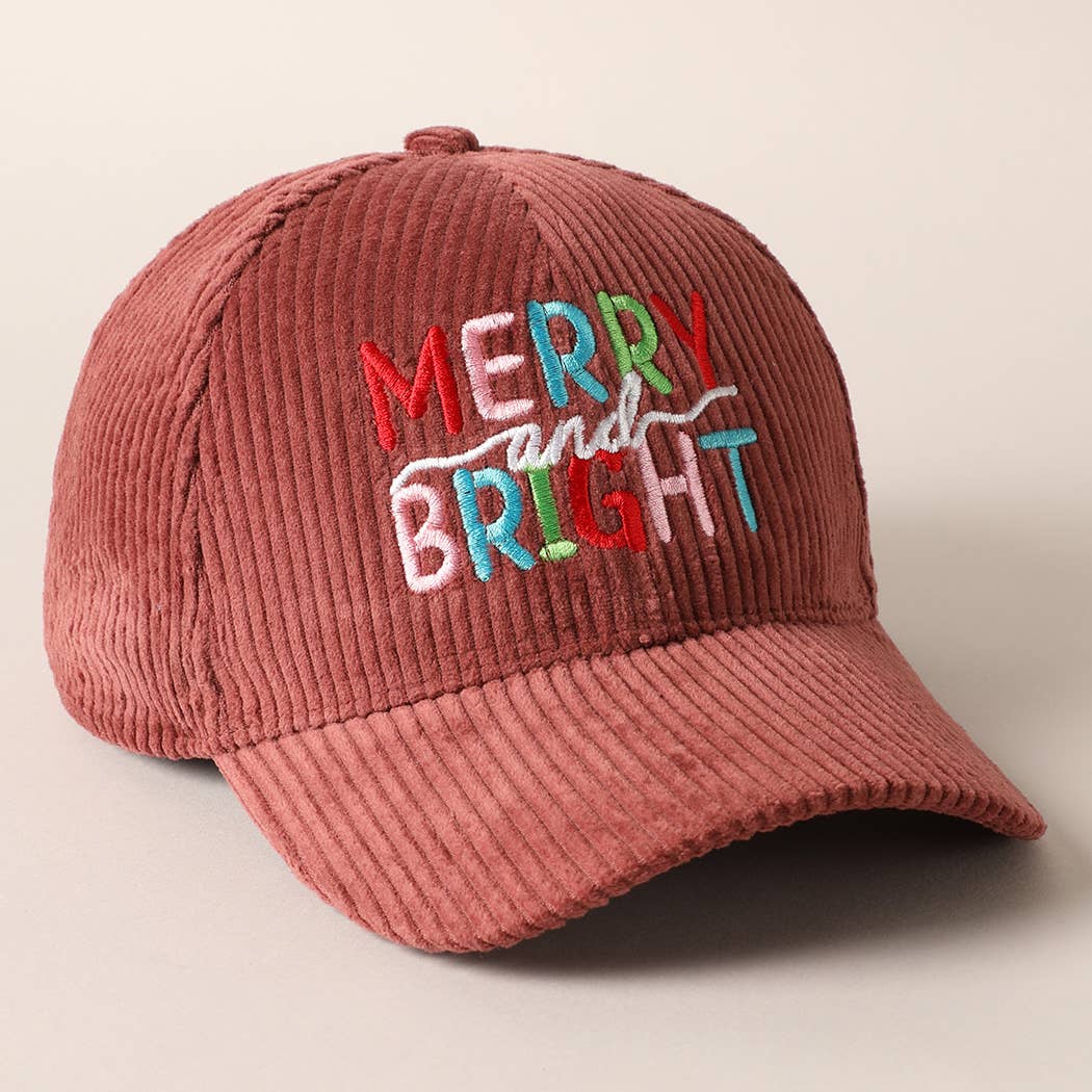 Merry/Bright Corduroy Cap