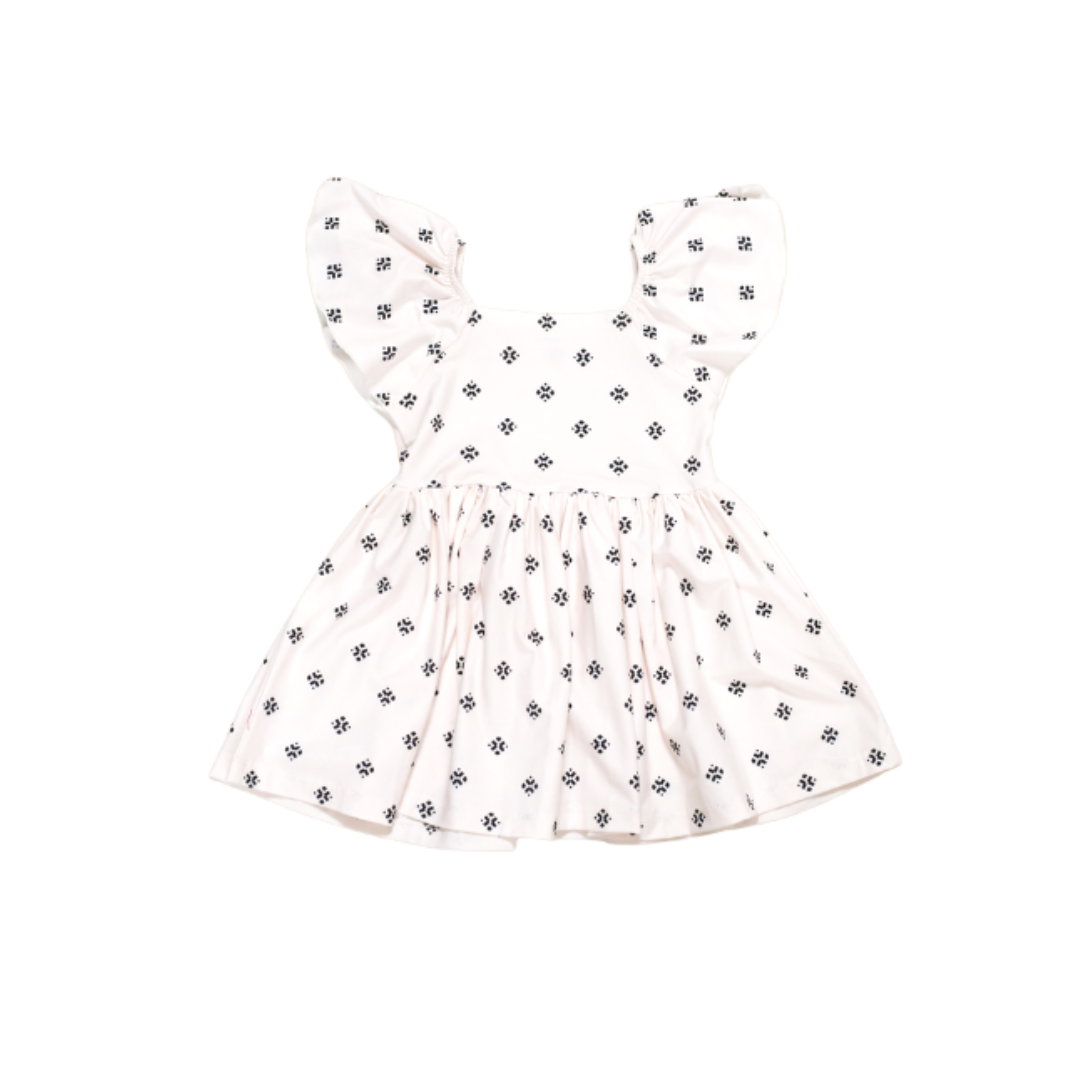 Boho Diamond Flutter Dress