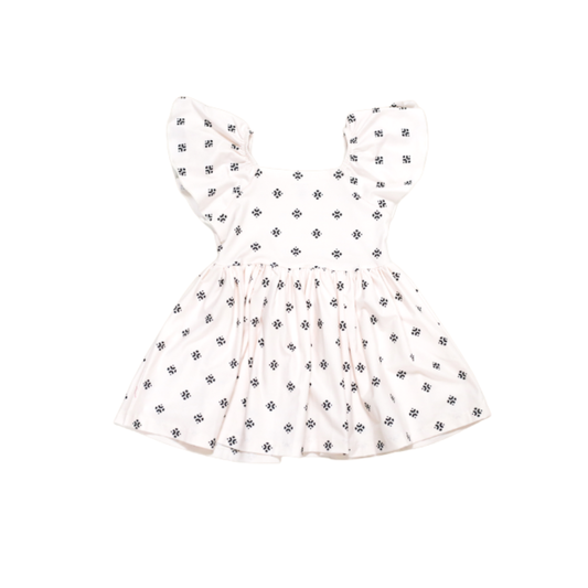 Boho Diamond Flutter Dress