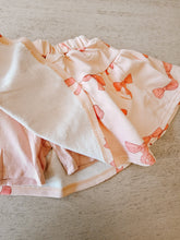 Load image into Gallery viewer, Pink Bow French Terry Skort Set
