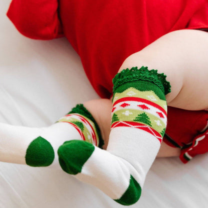 Merry & Bright Knee High's/3-Pack