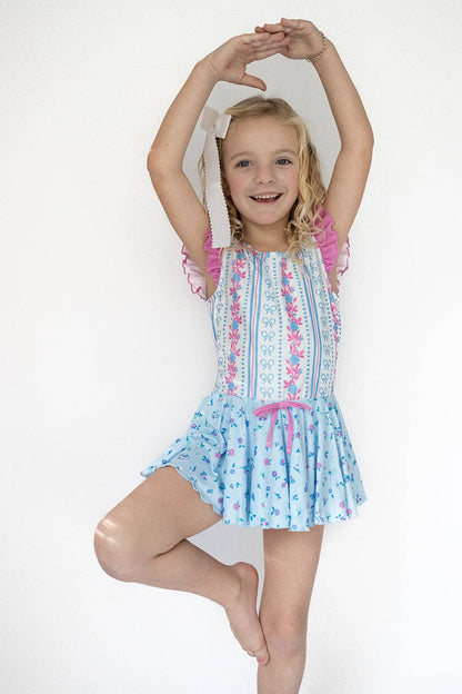 Rosé Ribbon Luxe Leotard
