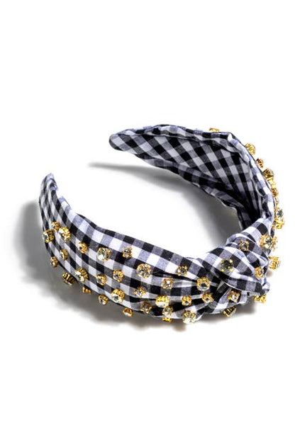 EMBELLISHED KNOTTED HEADBAND