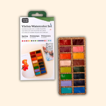 Set of 16 Watercolors