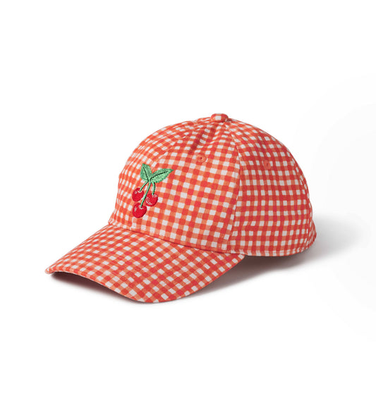 Gingham Cherries Baseball Cap