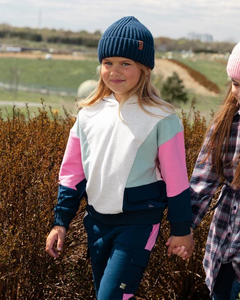 Hooded Color Block Sweatshirt