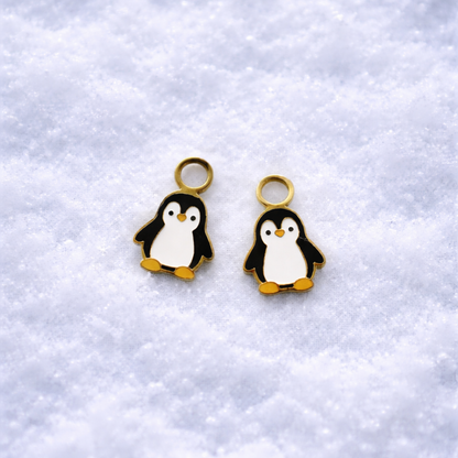 Desert Peach - Penguin Huggie Charms