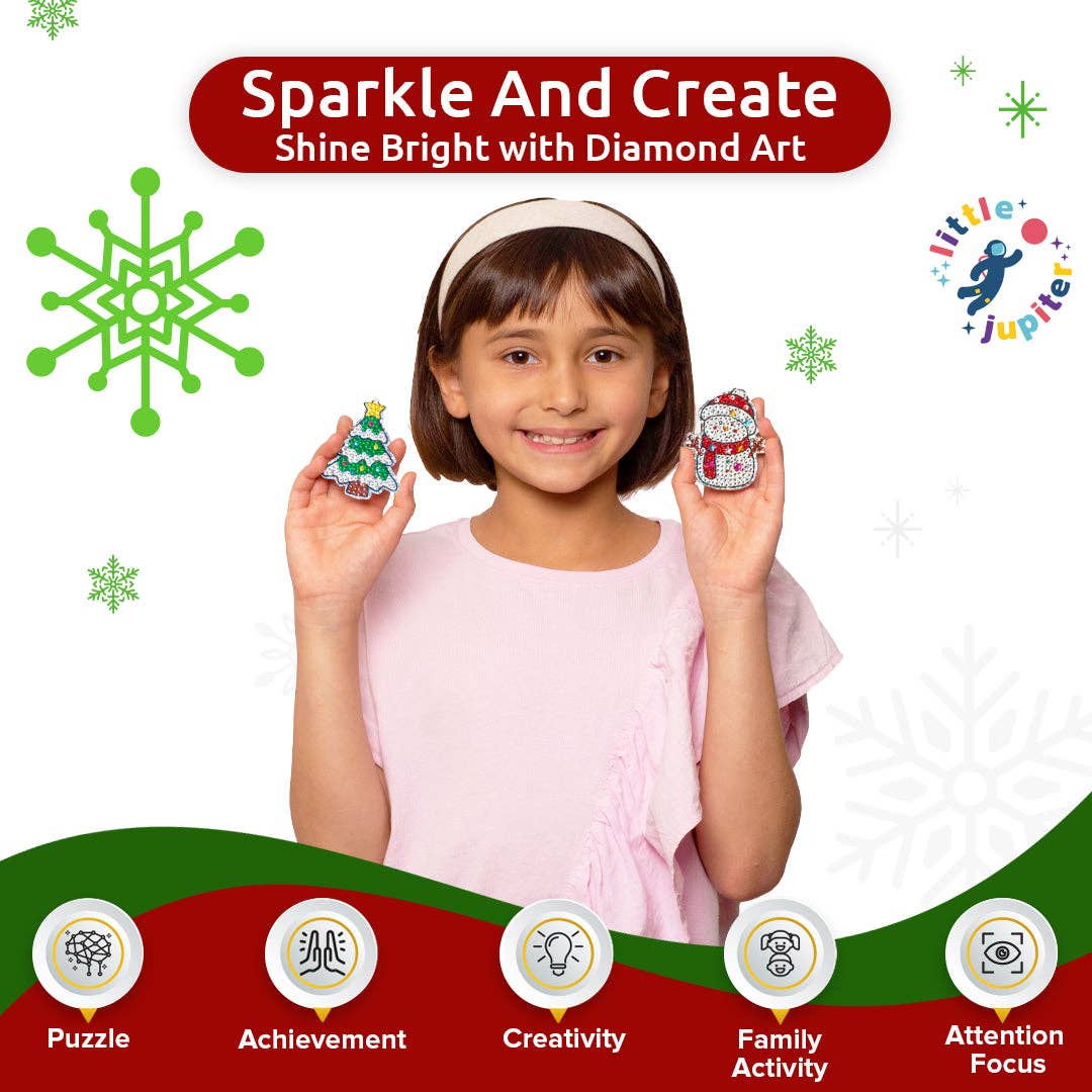 Diamond Art Christmas Ornament & Magnet