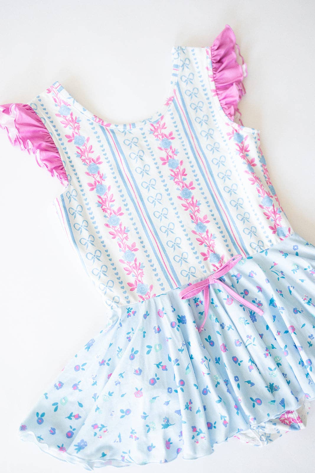 Rosé Ribbon Luxe Leotard