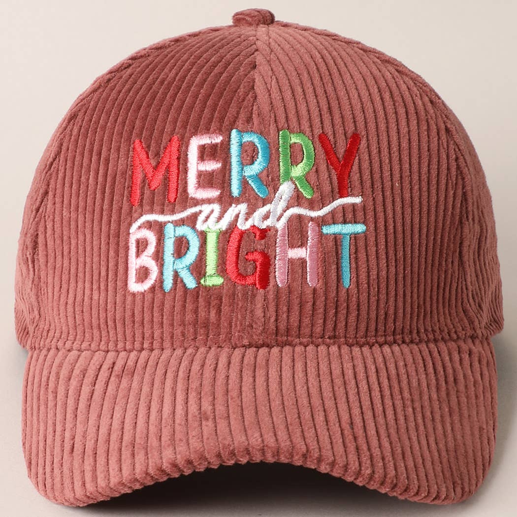 Merry/Bright Corduroy Cap