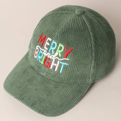 Merry/Bright Corduroy Cap