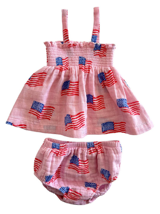 American Flag Smock & Bloomer