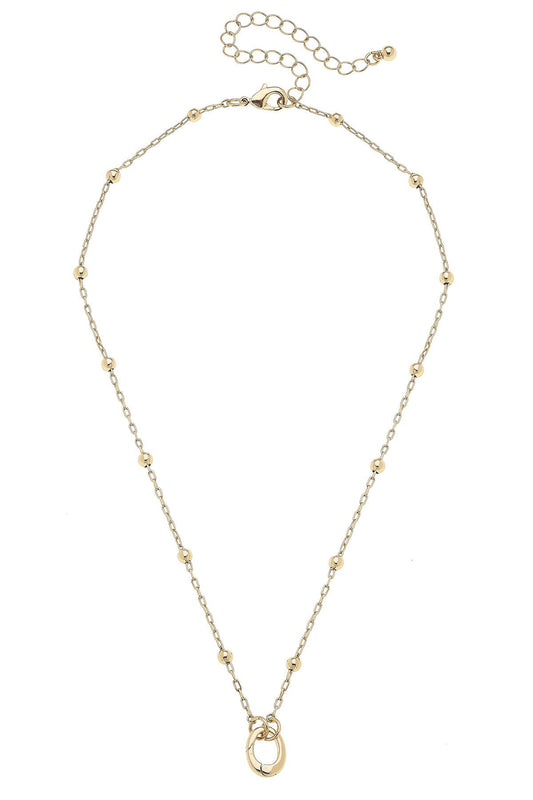 Celia Dainty Charm Necklace Base in Gold