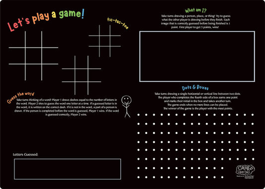 Reusable Activity Mat-Games