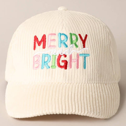 Merry/Bright Corduroy Cap