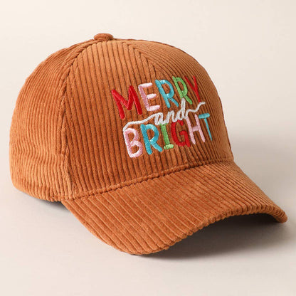 Merry/Bright Corduroy Cap