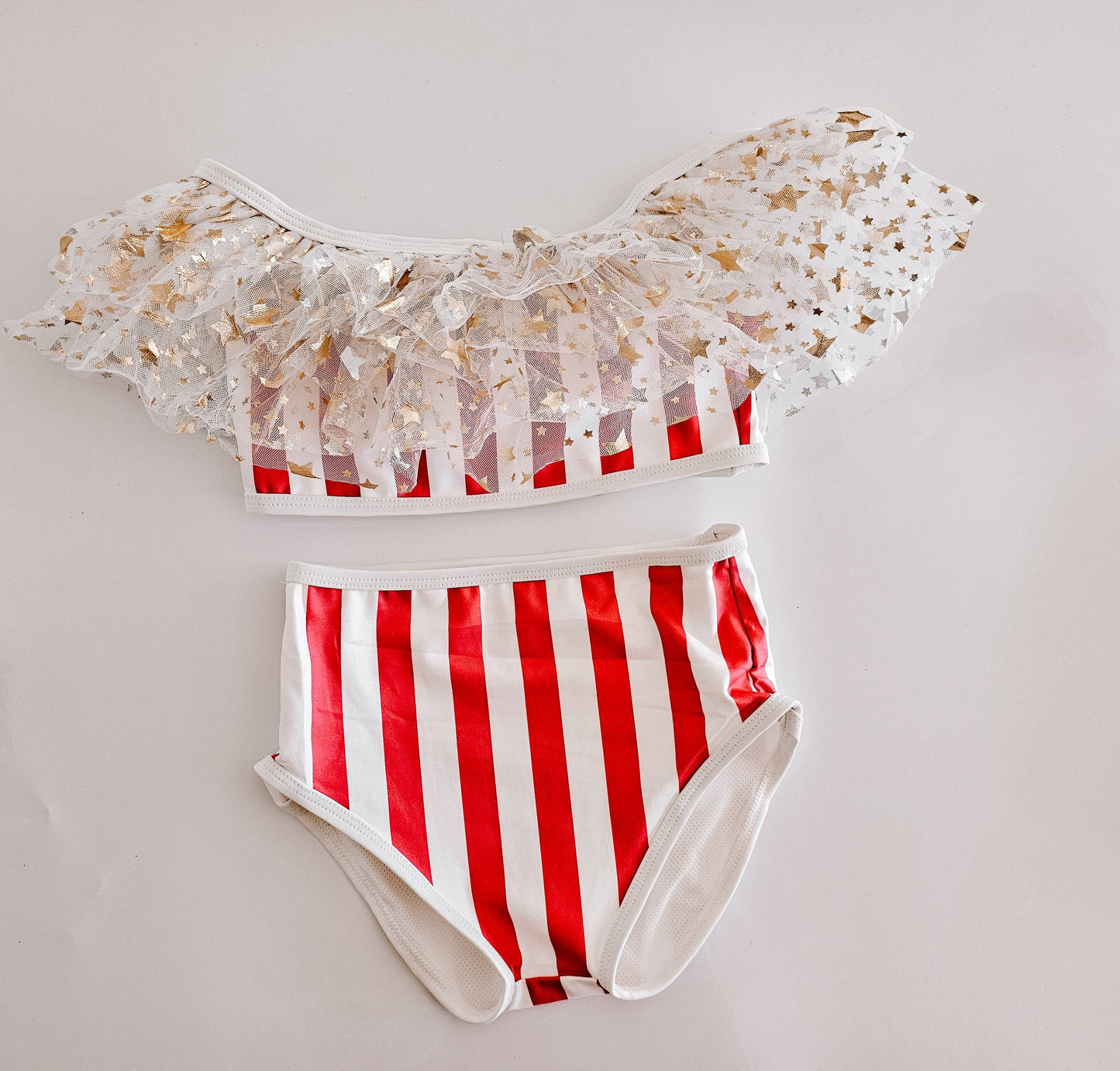 Red & White Stripes & Stars Bikini