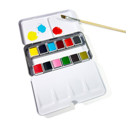 Watercolors - Metal Palette