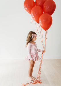 Blush Gingham Dance Leotard