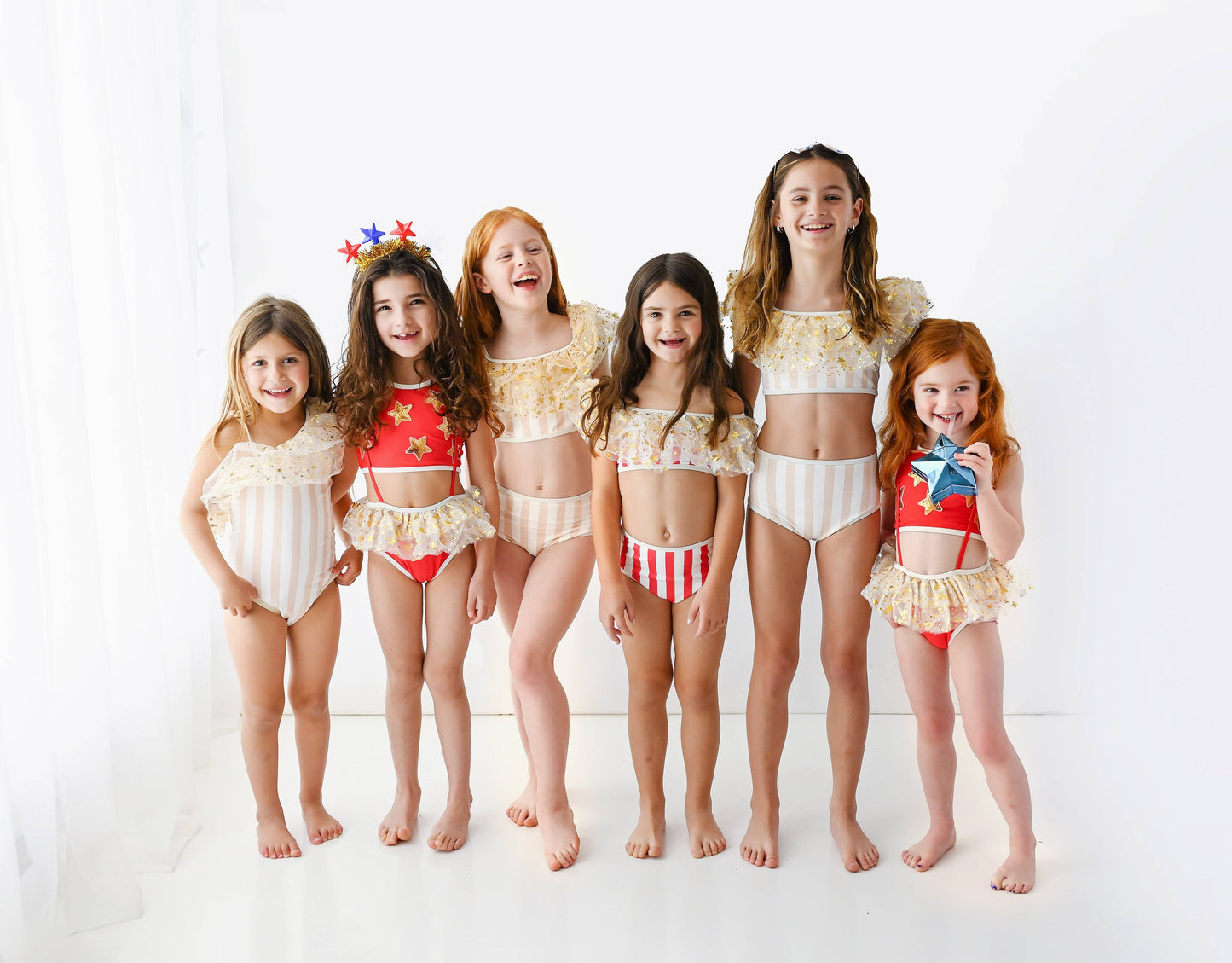 Red & White Stripes & Stars Bikini