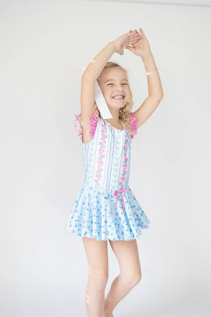 Rosé Ribbon Luxe Leotard