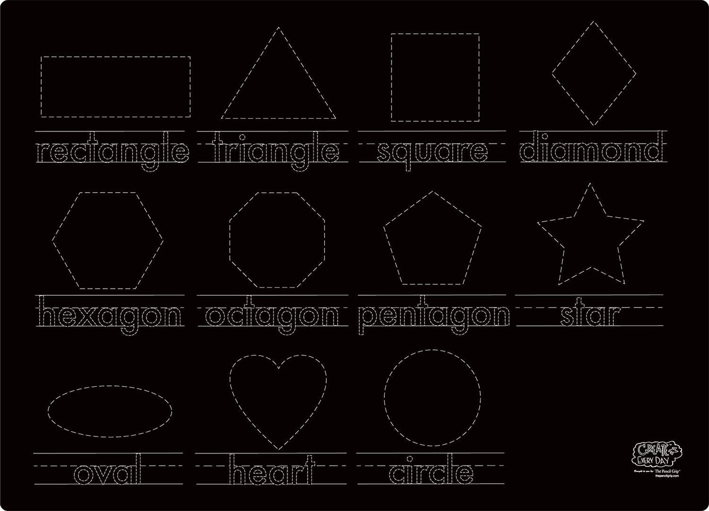 Activity Mat- Numbers & Shapes
