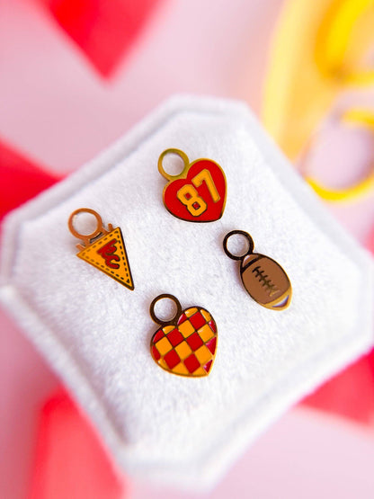 Desert Peach - Football Huggie Charms