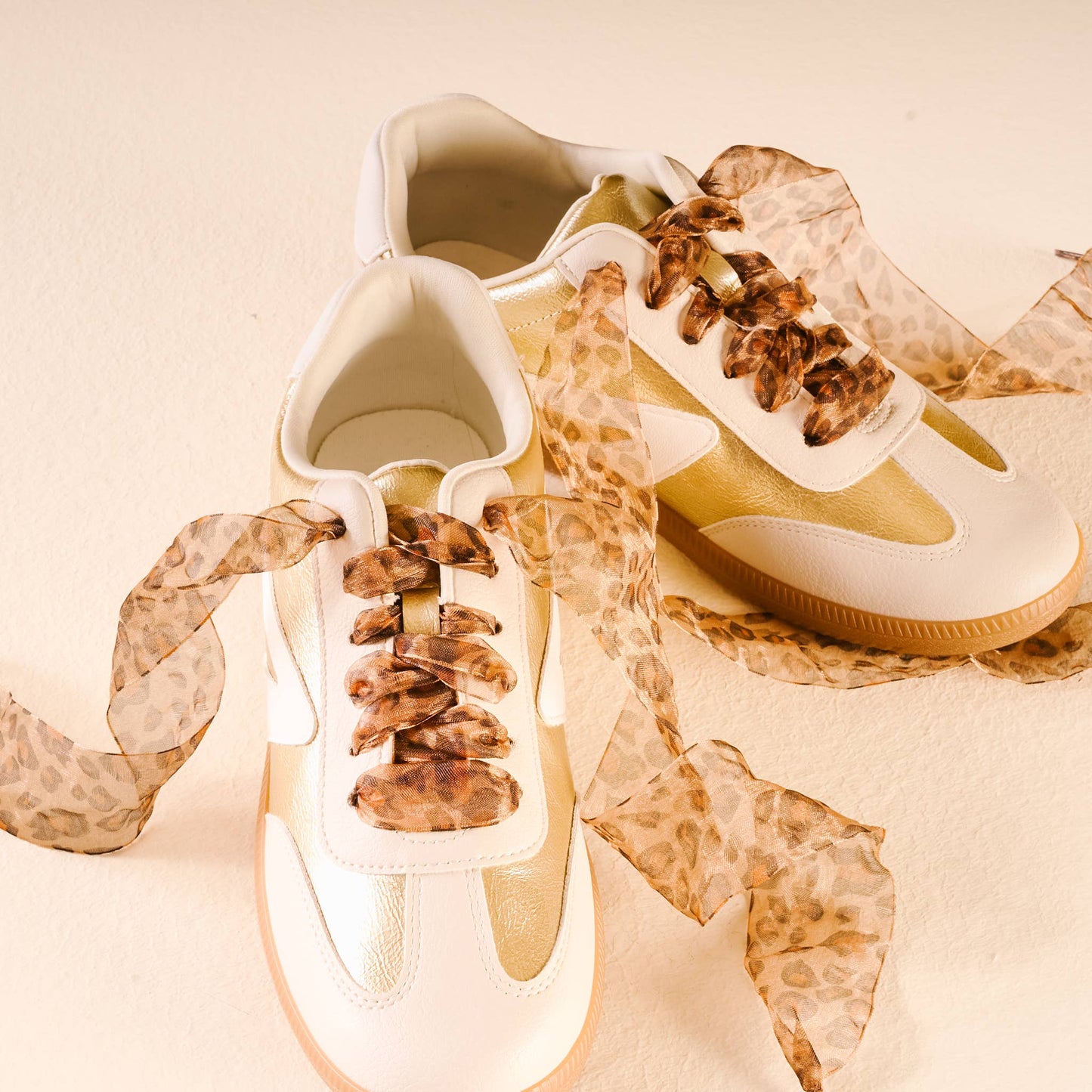 Sheer Cheetah Shoe Laces