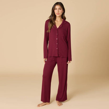 Sleep Soft Aria Slim Notch Collar PJ Set
